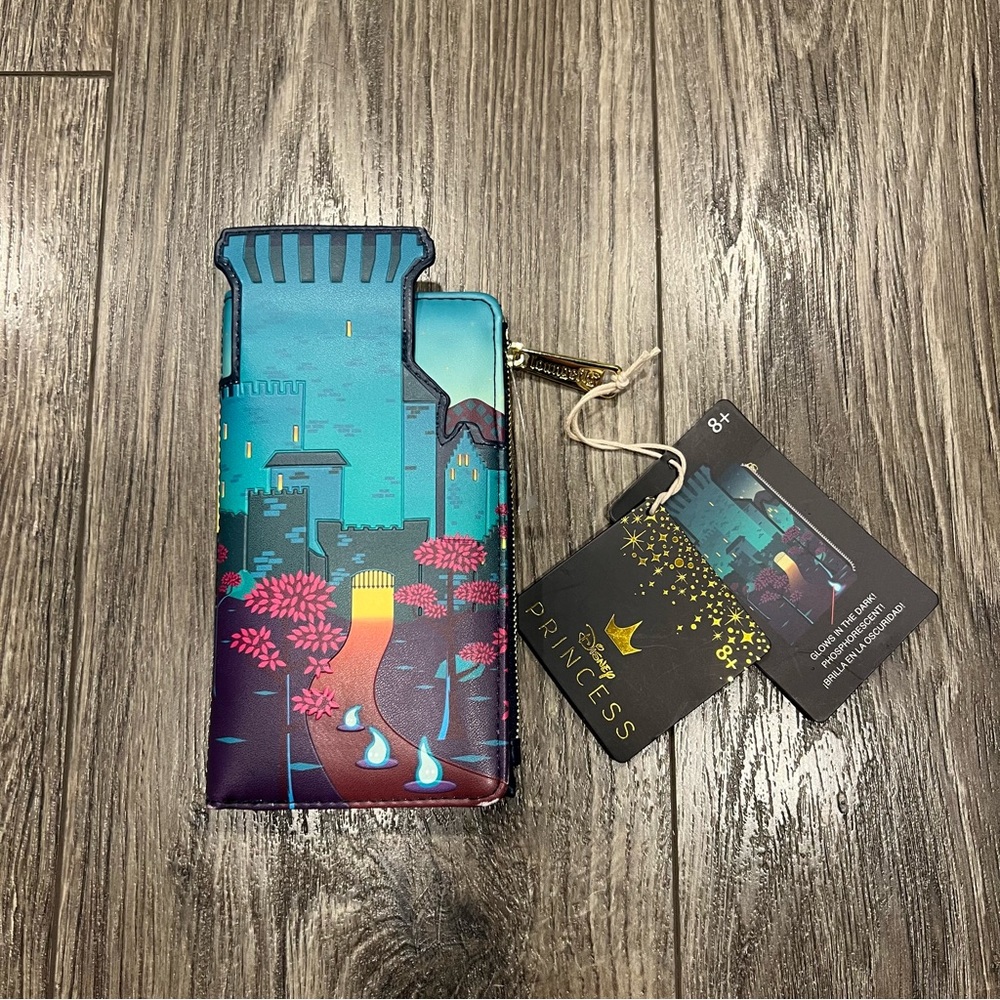 NWT! Disney Loungefly Brave Princess Castle Series Flap Wallet